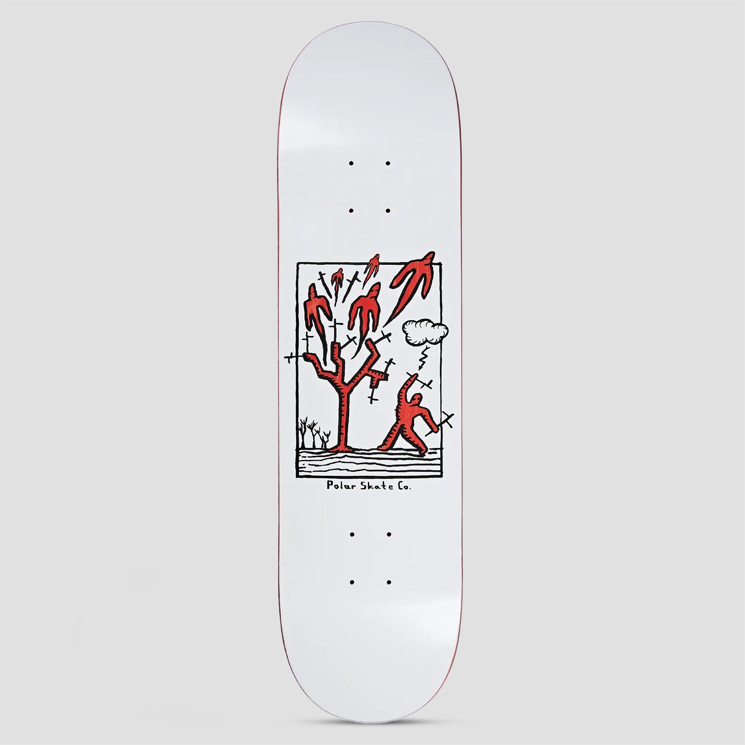 Polar 8.25 Team Heaven White Skateboard Deck