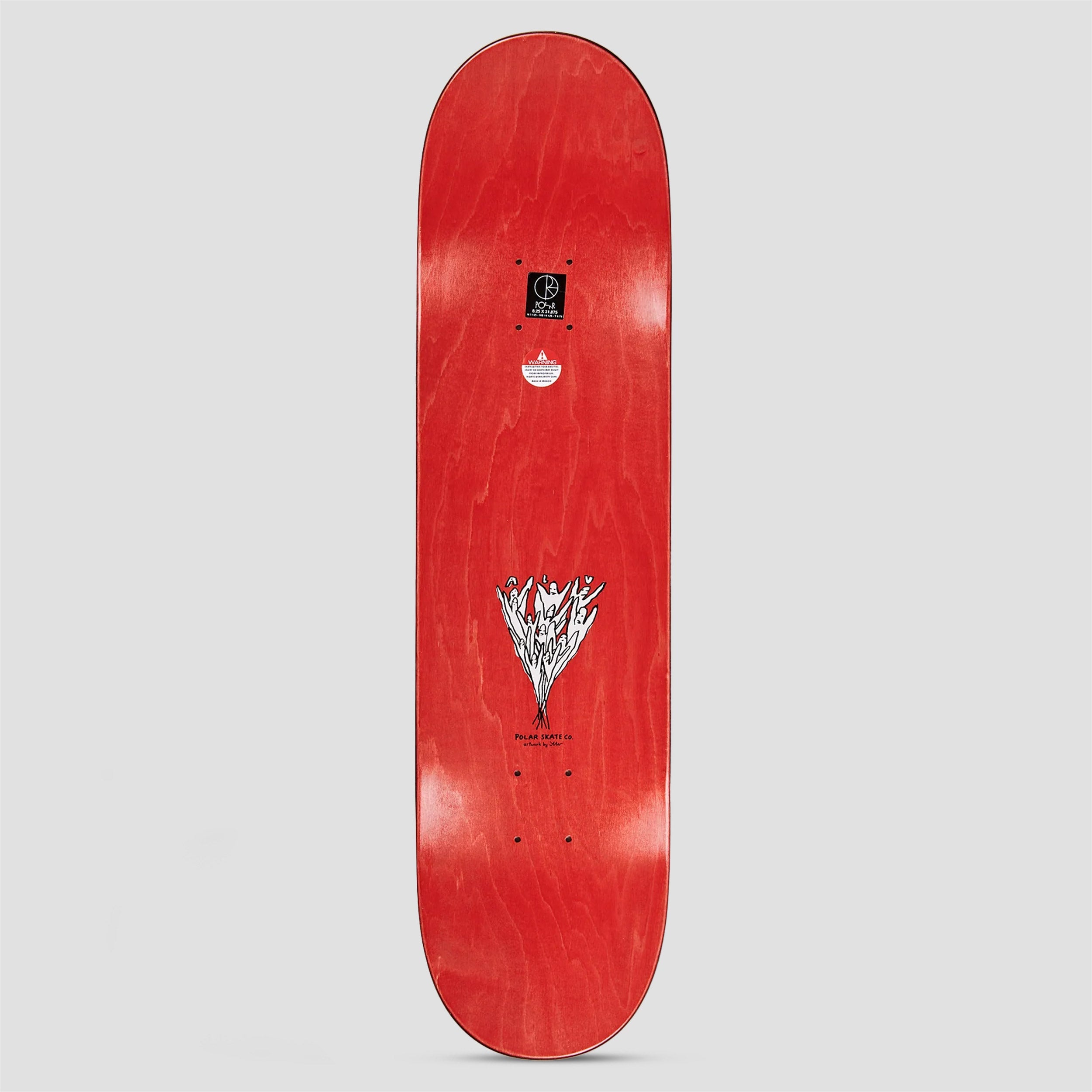 Polar 8.25 Team Heaven White Skateboard Deck