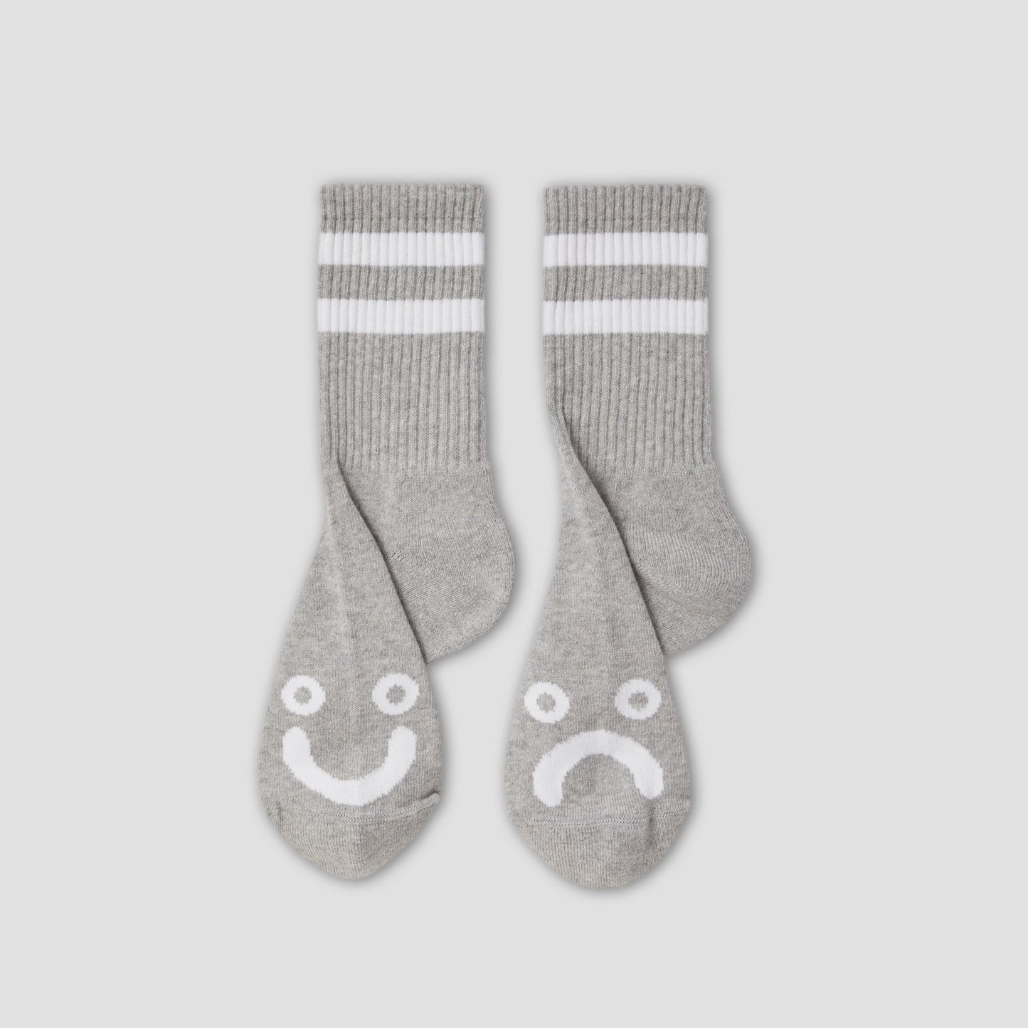 Polar Happy Sad Classic Socks Heather Grey