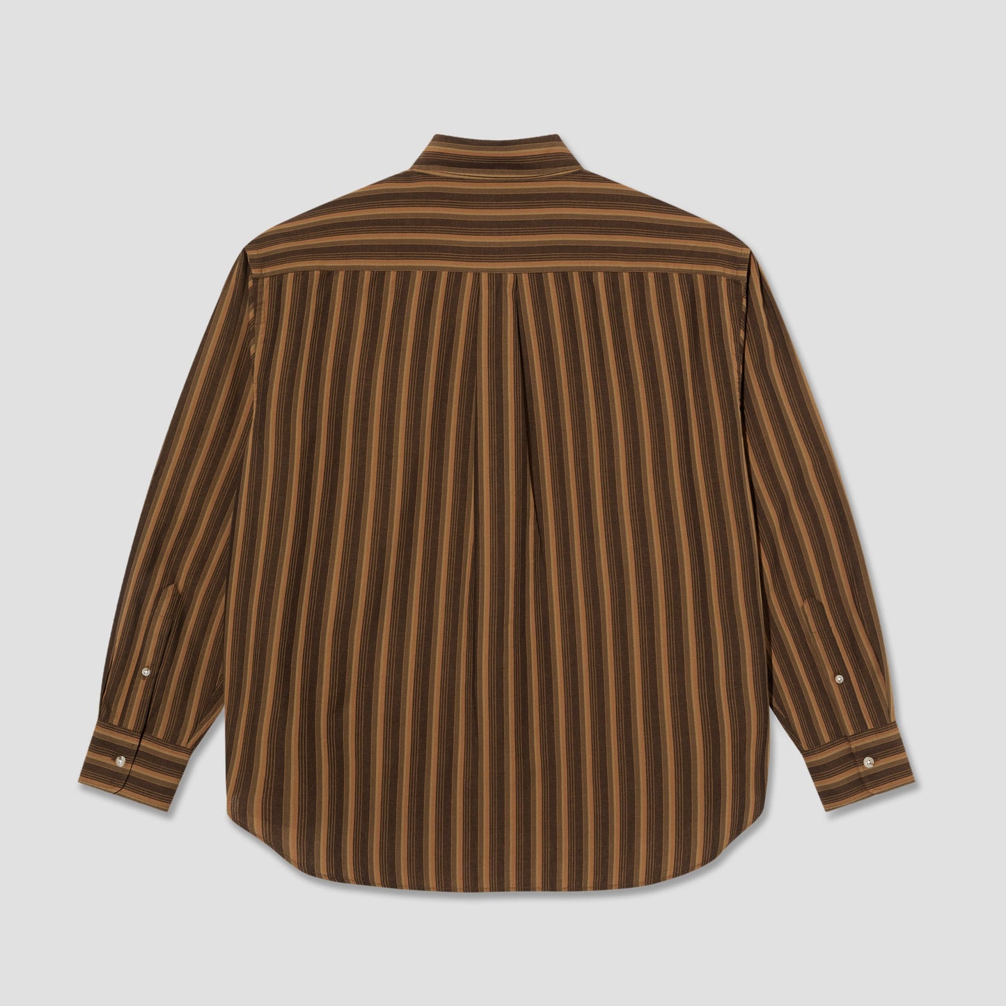 Polar Ben Longsleeve Shirt Brown Stripes