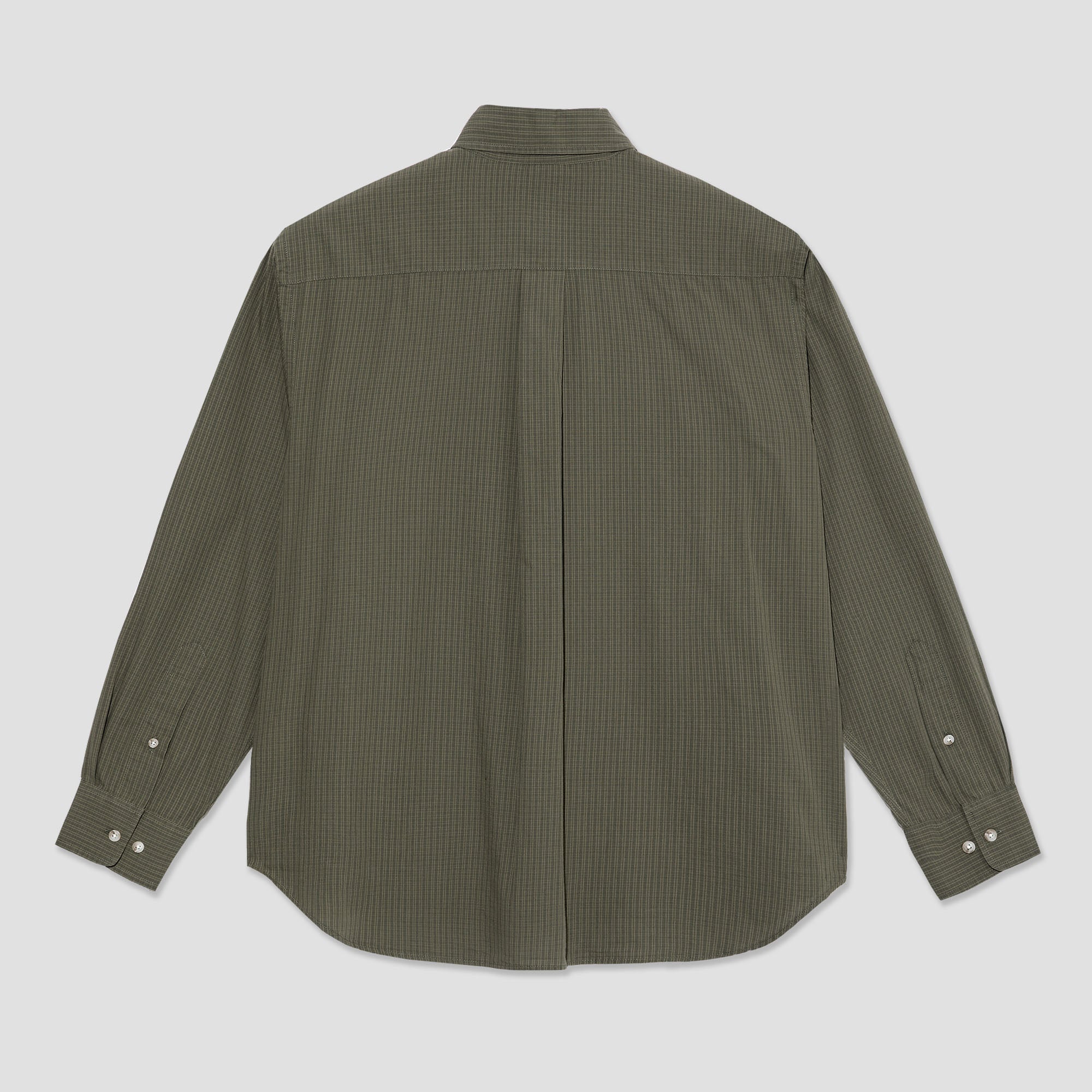 Polar Ben Longsleeve Shirt Army Green Check