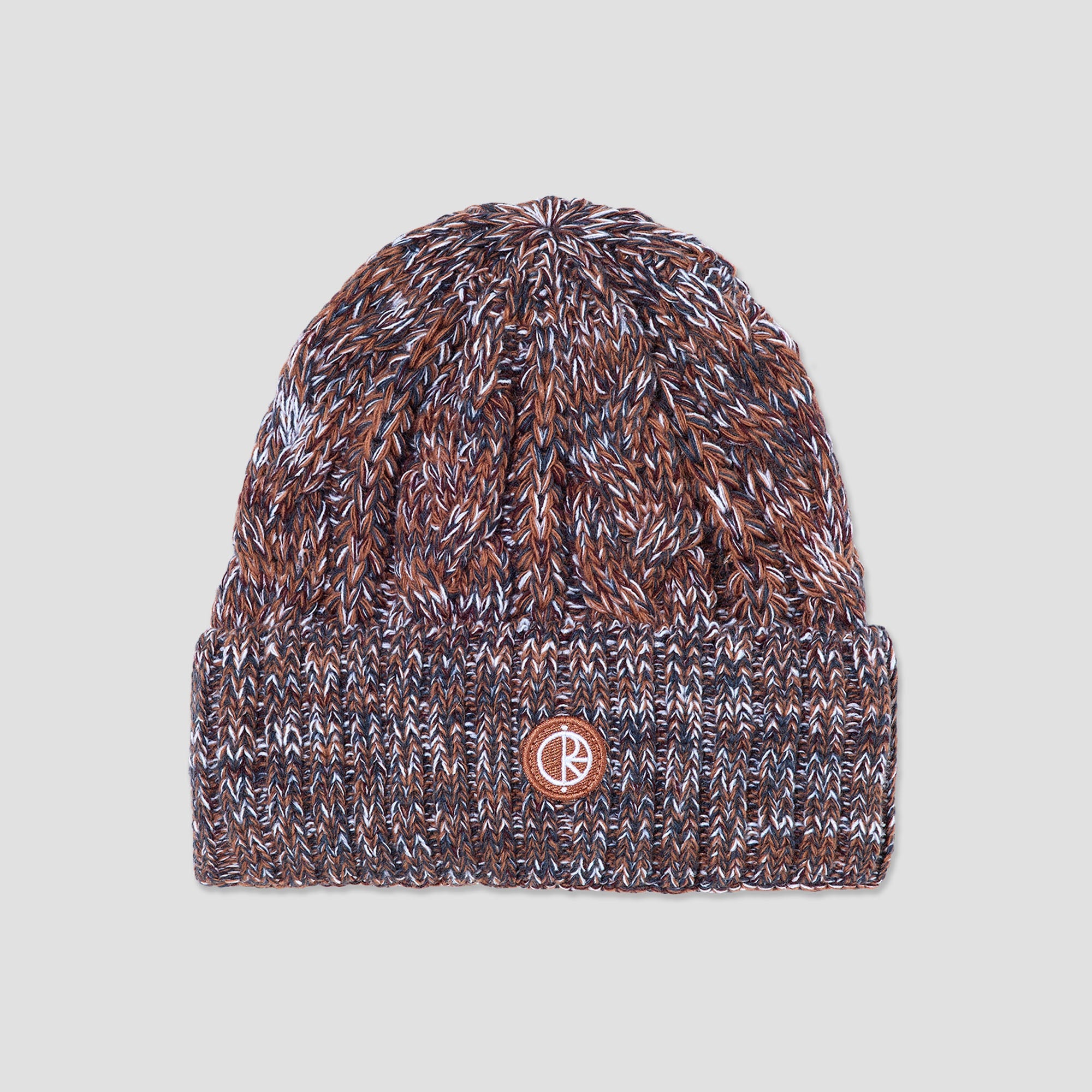 Polar Braid Beanie Rust