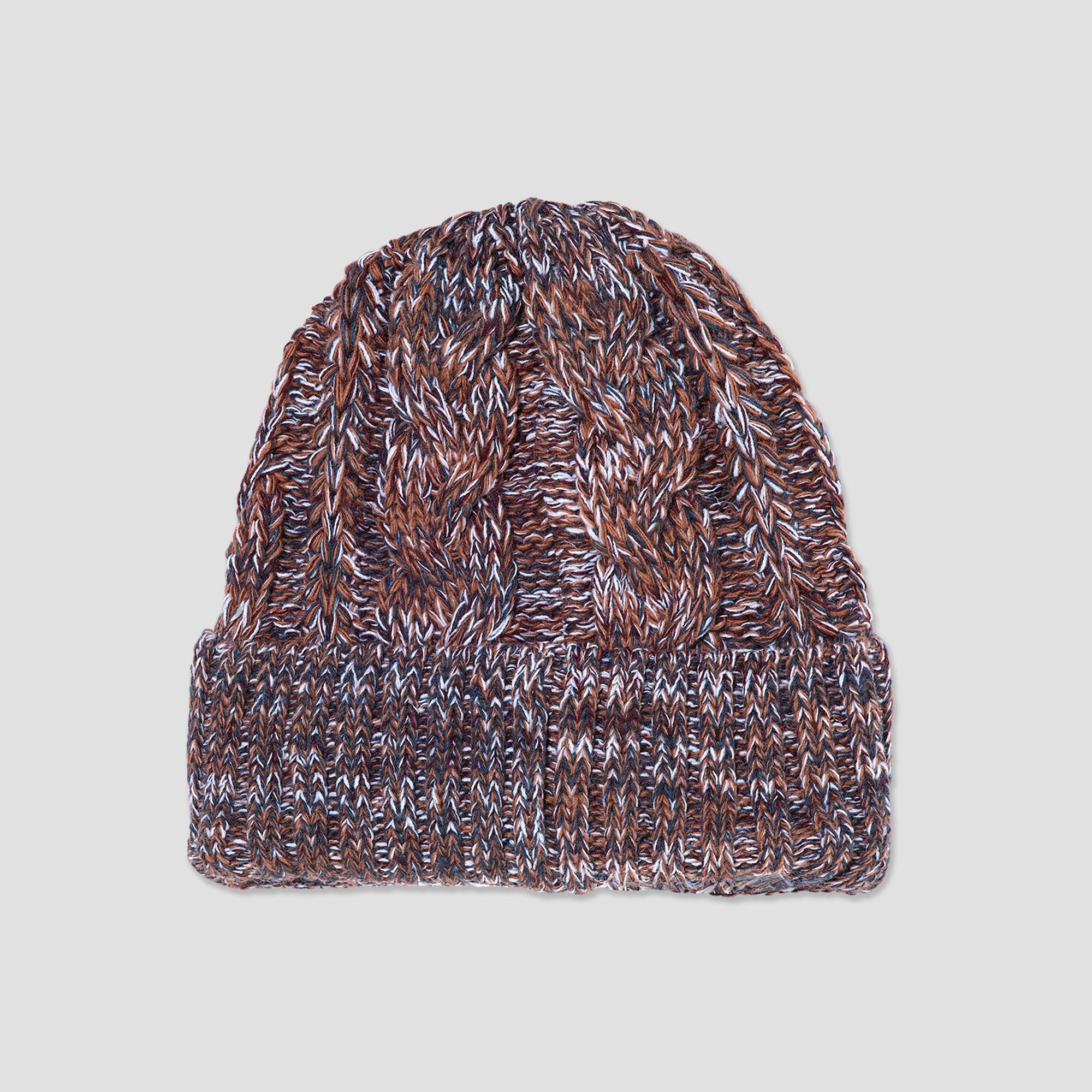 Polar Braid Beanie Rust