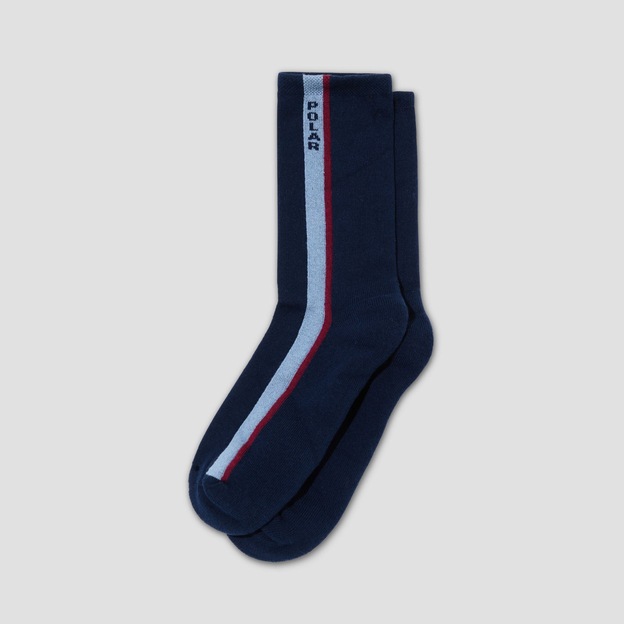 Polar Business Socks Side Stripe Navy