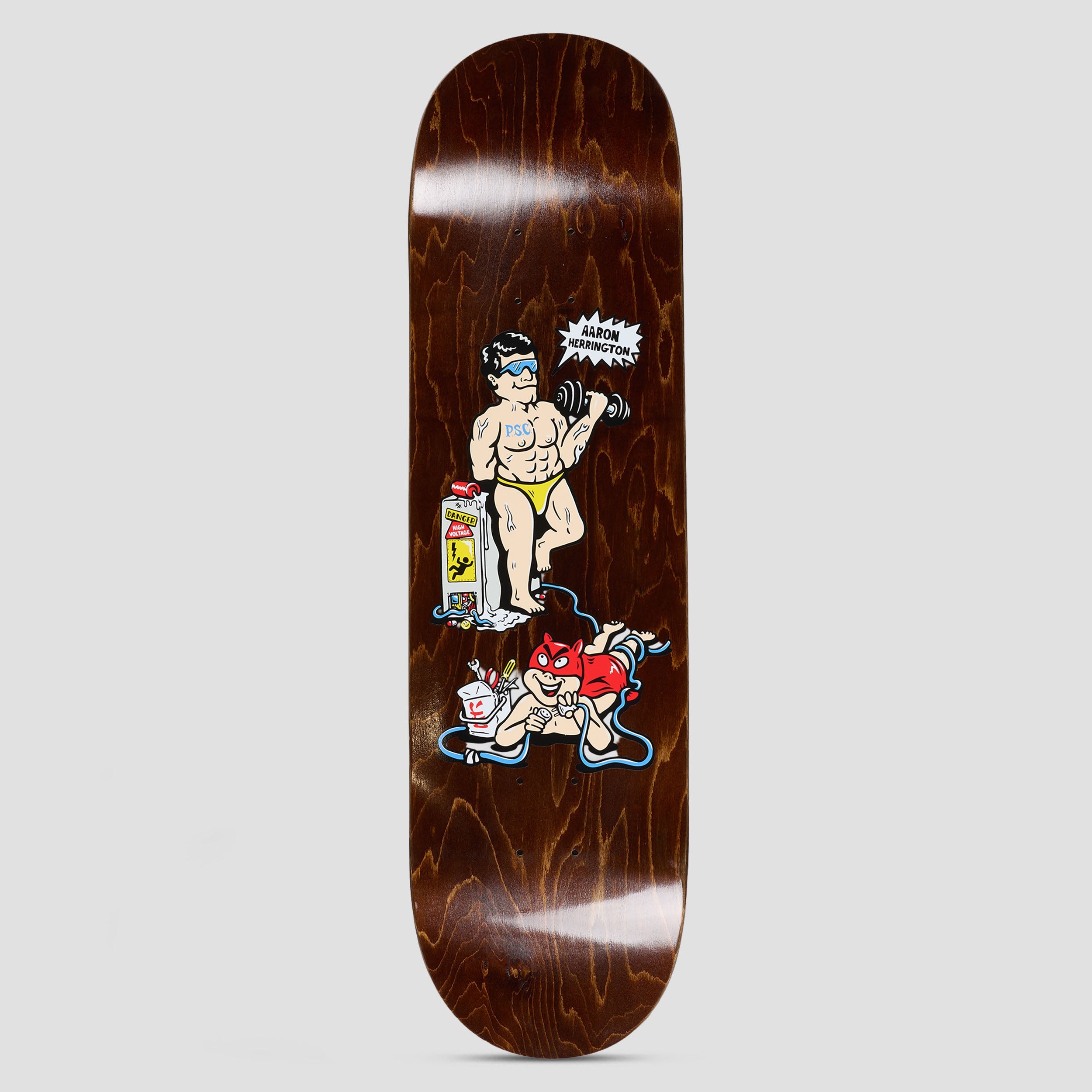 Polar 8.5 Aaron Herrington Pumping Iron Skateboard Deck