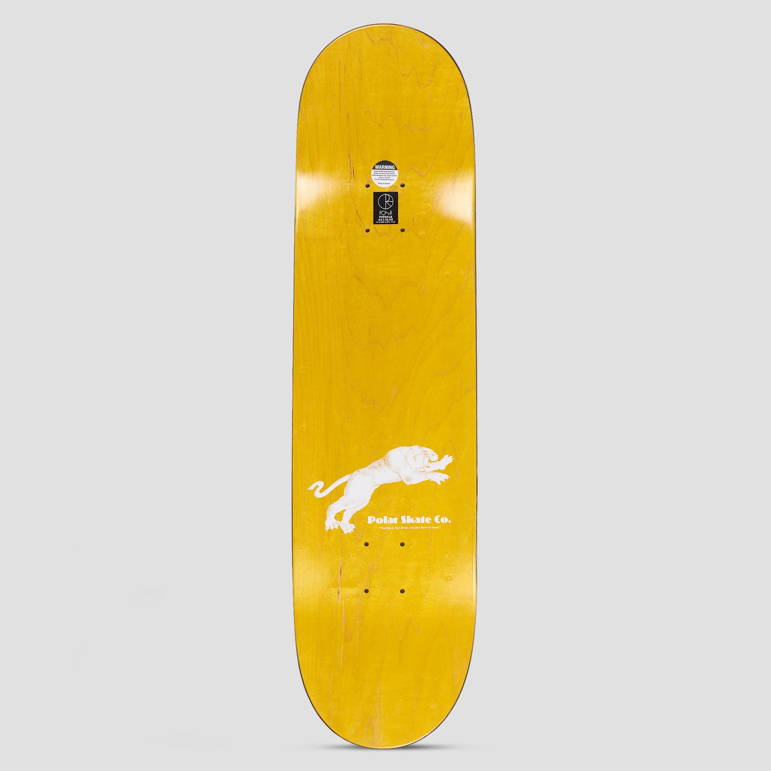 Polar 8.5 David Stenstrom Tape & Panther Skateboard Deck Blue