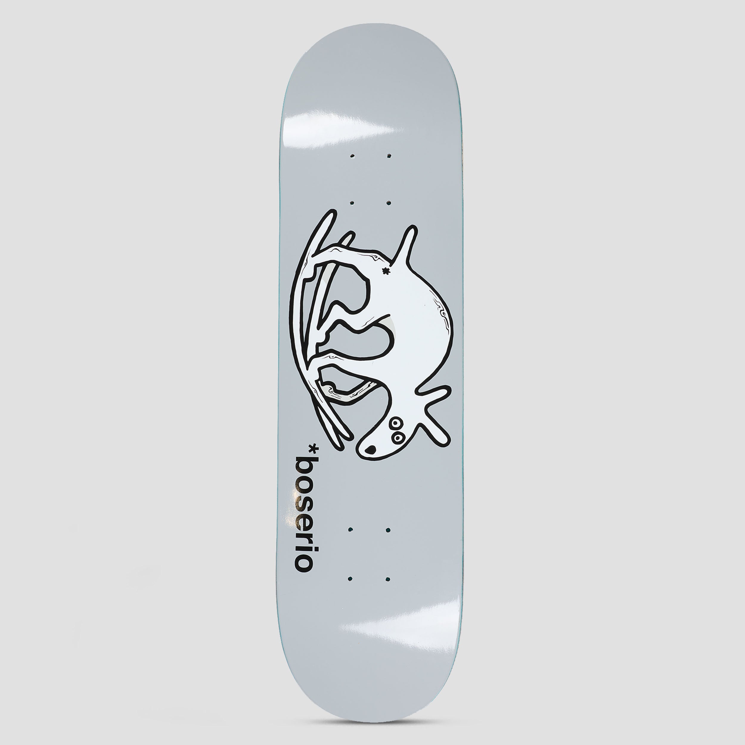 Polar 8.625 Nick Boserio Useless Wooden Dog Skateboard Deck Grey