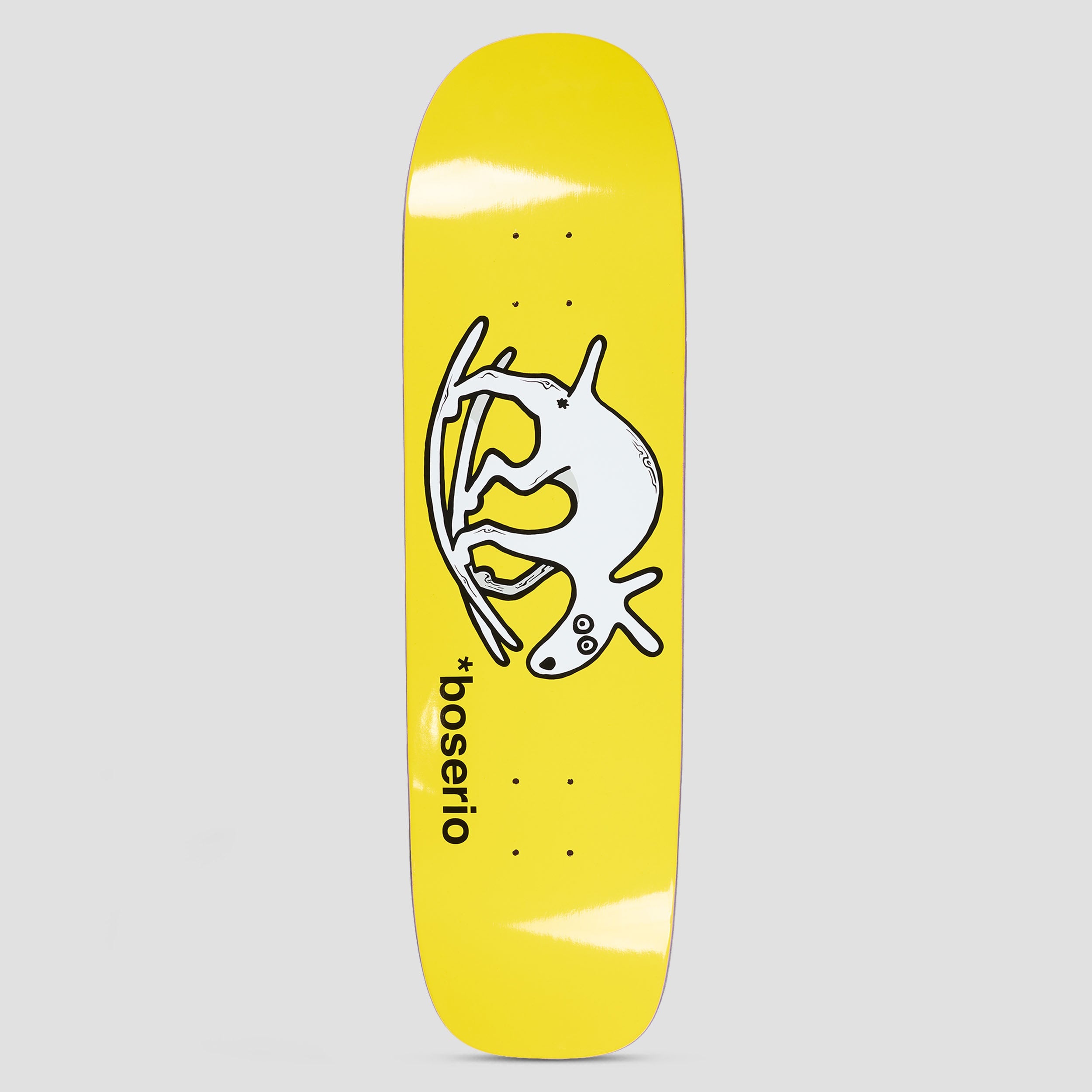 Polar P1 Shape Nick Boserio Useless Wooden Dog Skateboard Deck Yellow