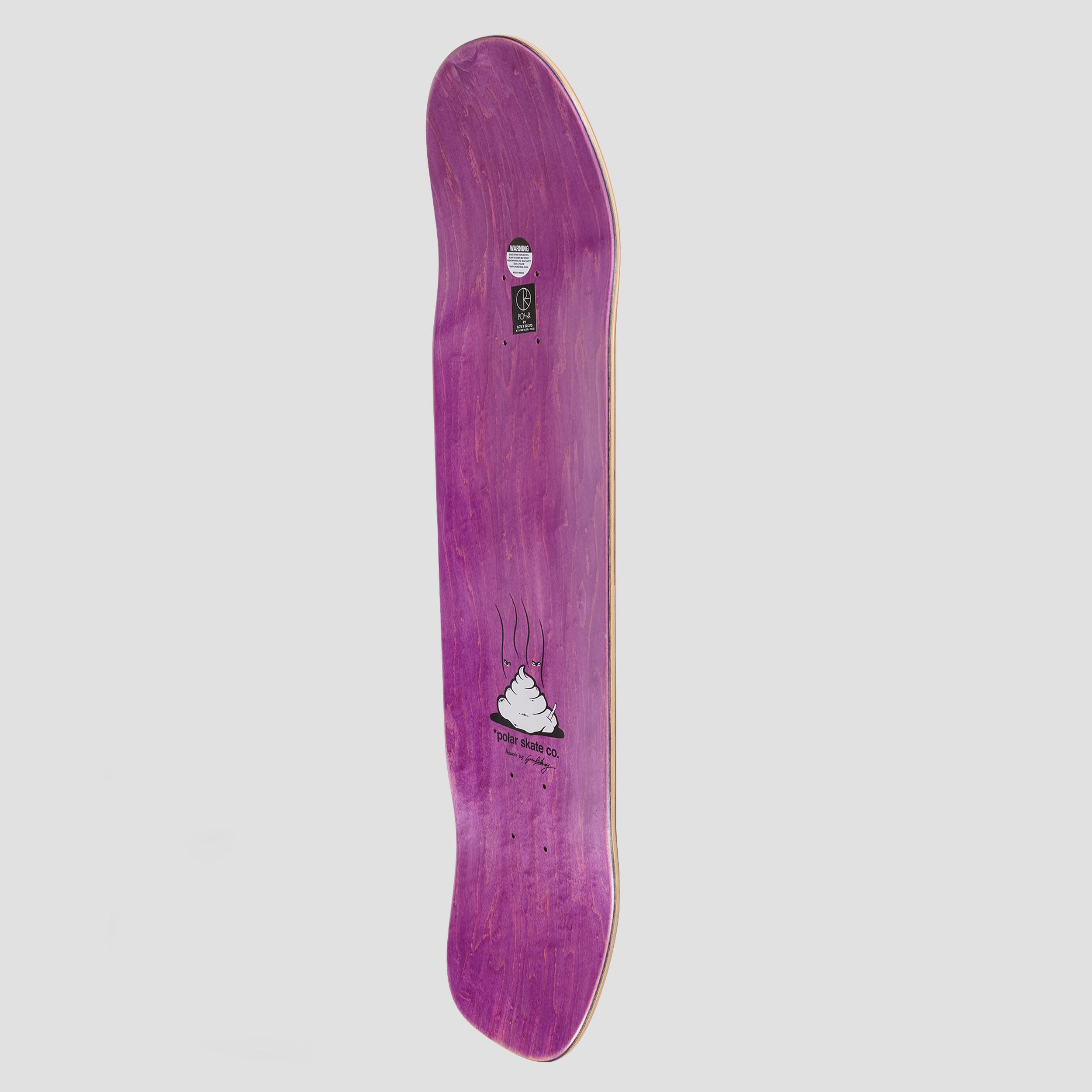 Polar P1 Shape Nick Boserio Useless Wooden Dog Skateboard Deck Yellow