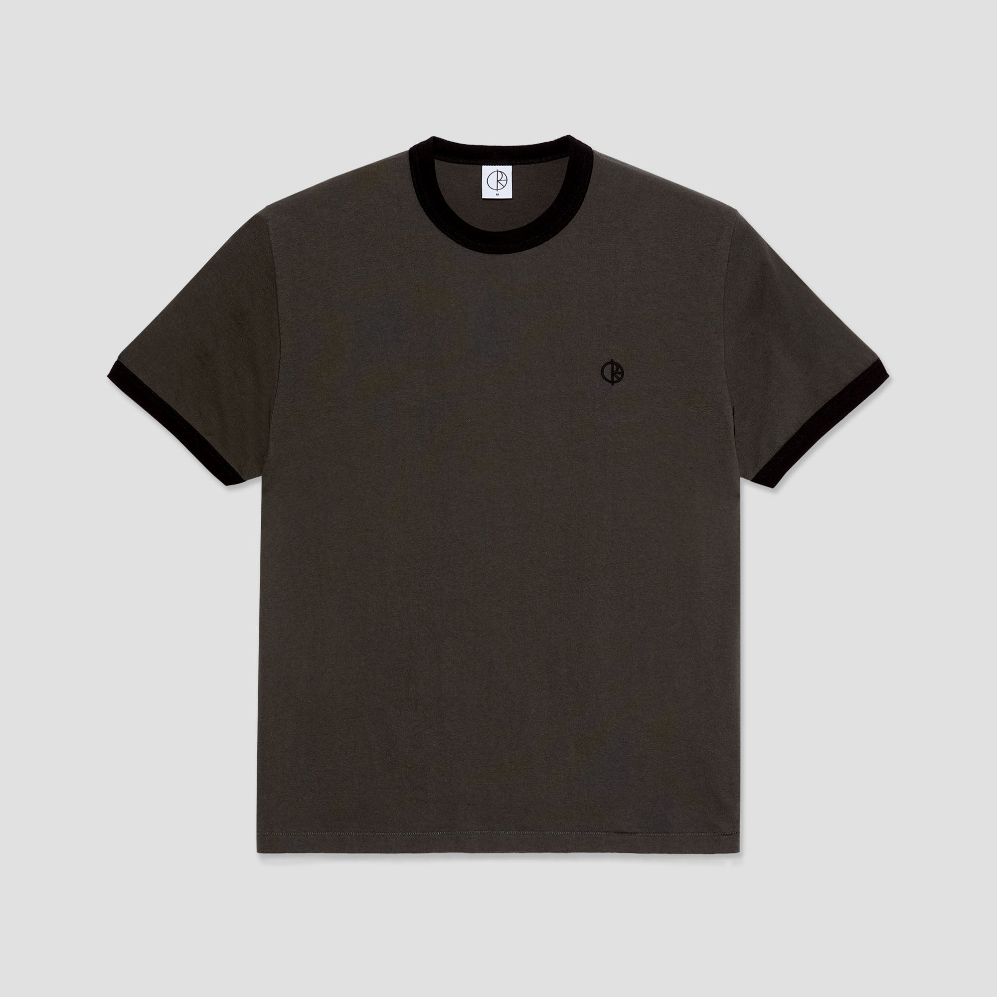 Polar Ringer T-Shirt Dirty Black / Black