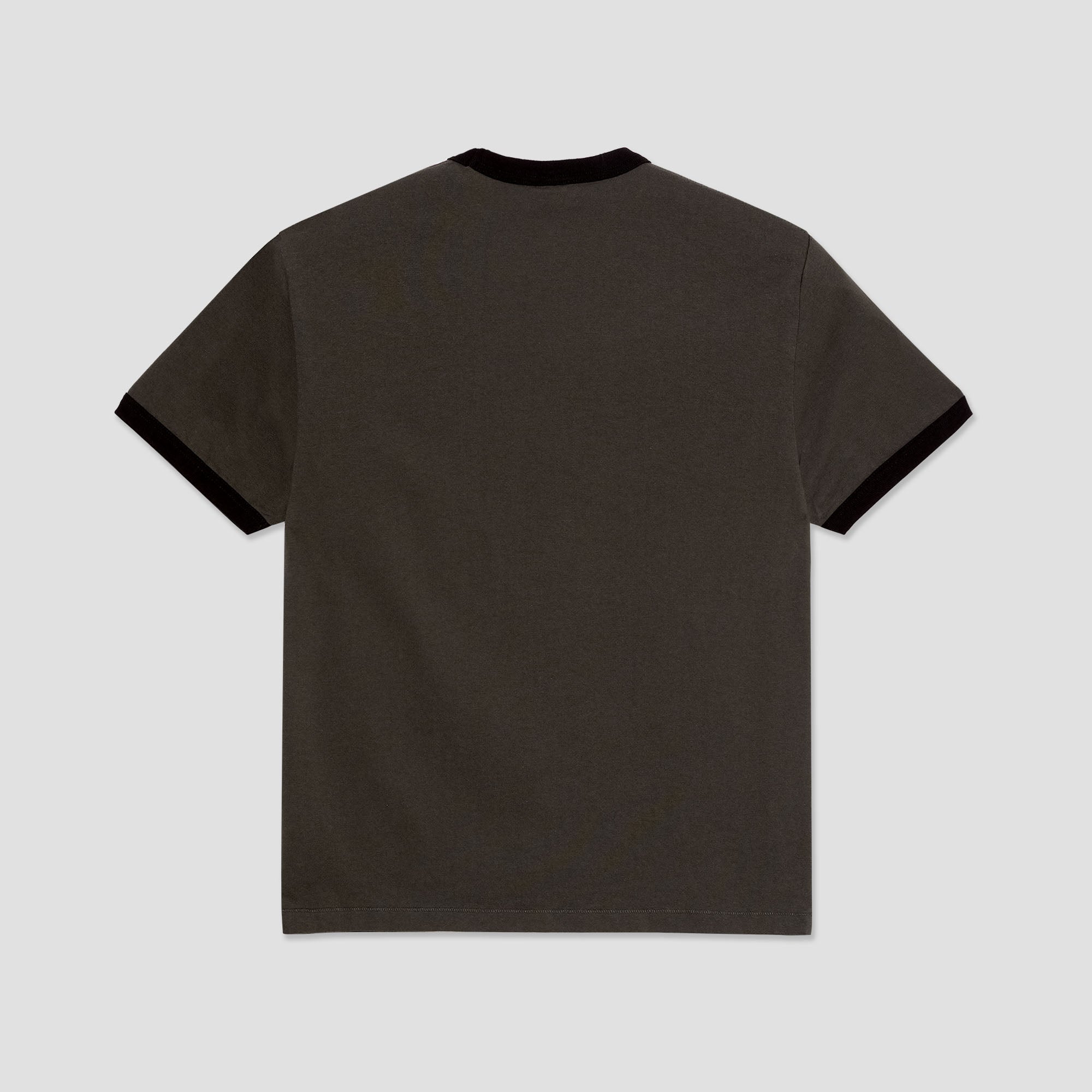 Polar Ringer T-Shirt Dirty Black / Black