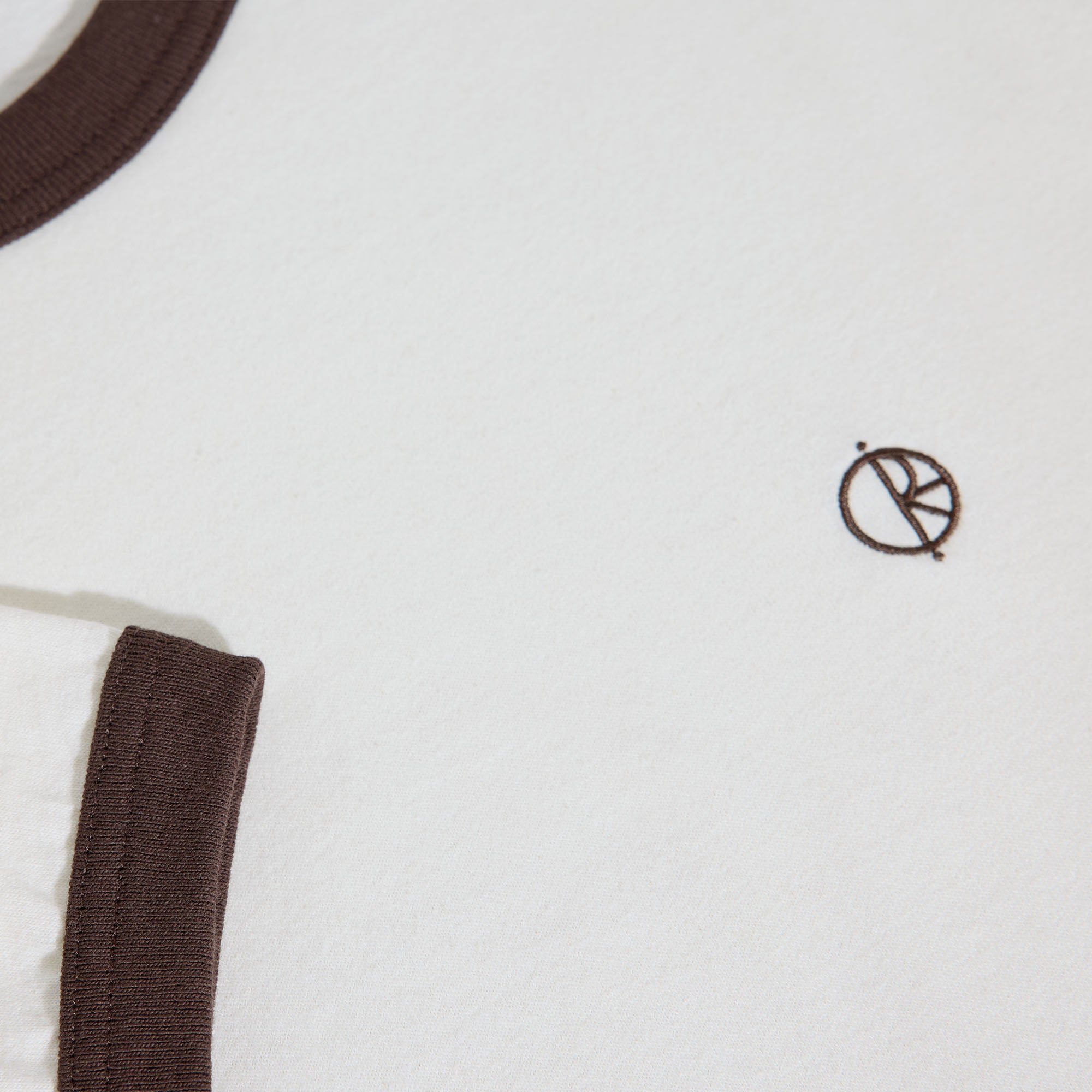 Polar Ringer T-Shirt Ivory / Chocolate