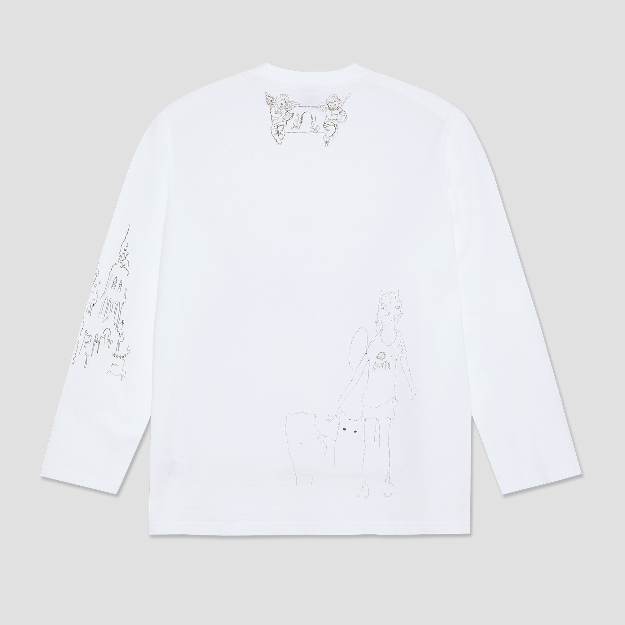 Polar Steve Longsleeve T-Shirt Rêve White