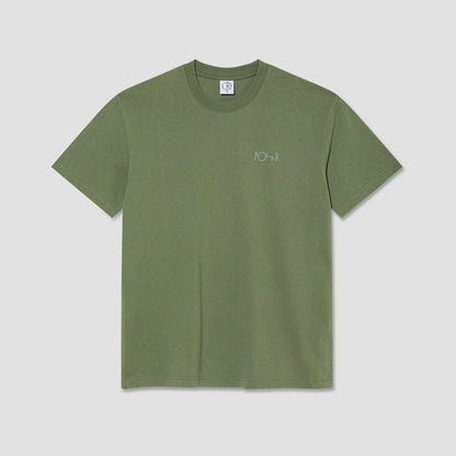 Polar Contrast Stroke Logo T-Shirt Moss Green