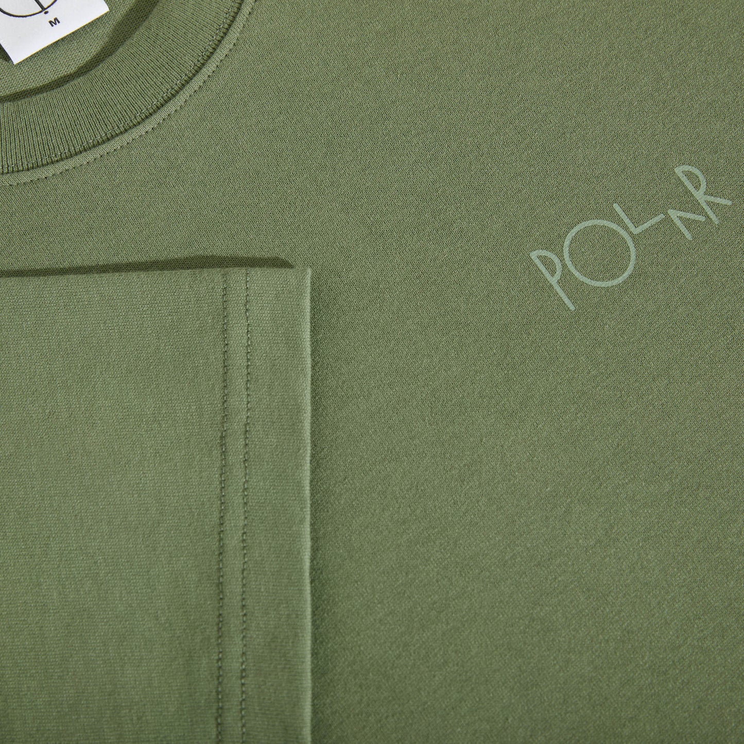 Polar Contrast Stroke Logo T-Shirt Moss Green