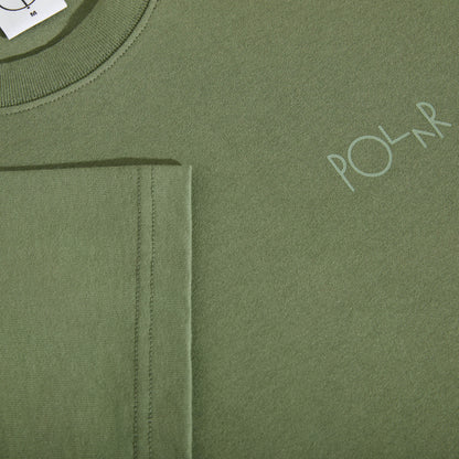 Polar Contrast Stroke Logo T-Shirt Moss Green