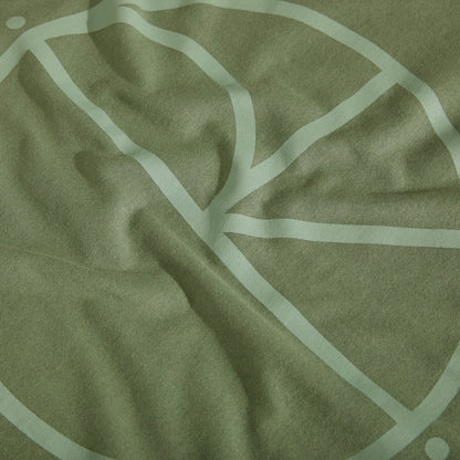 Polar Contrast Stroke Logo T-Shirt Moss Green