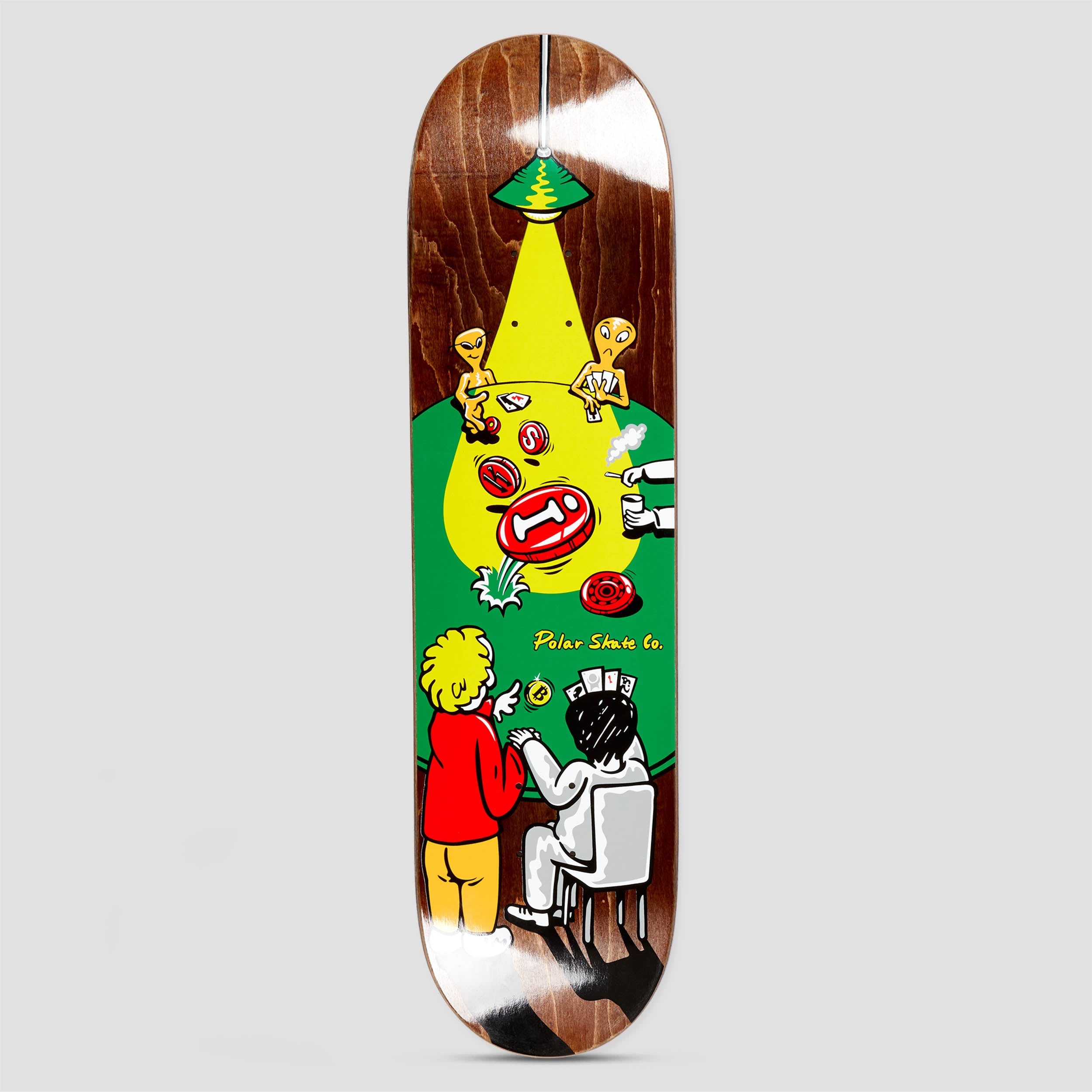 Polar 8.125 Short Oskar Rozenberg Poker Face Skateboard Deck