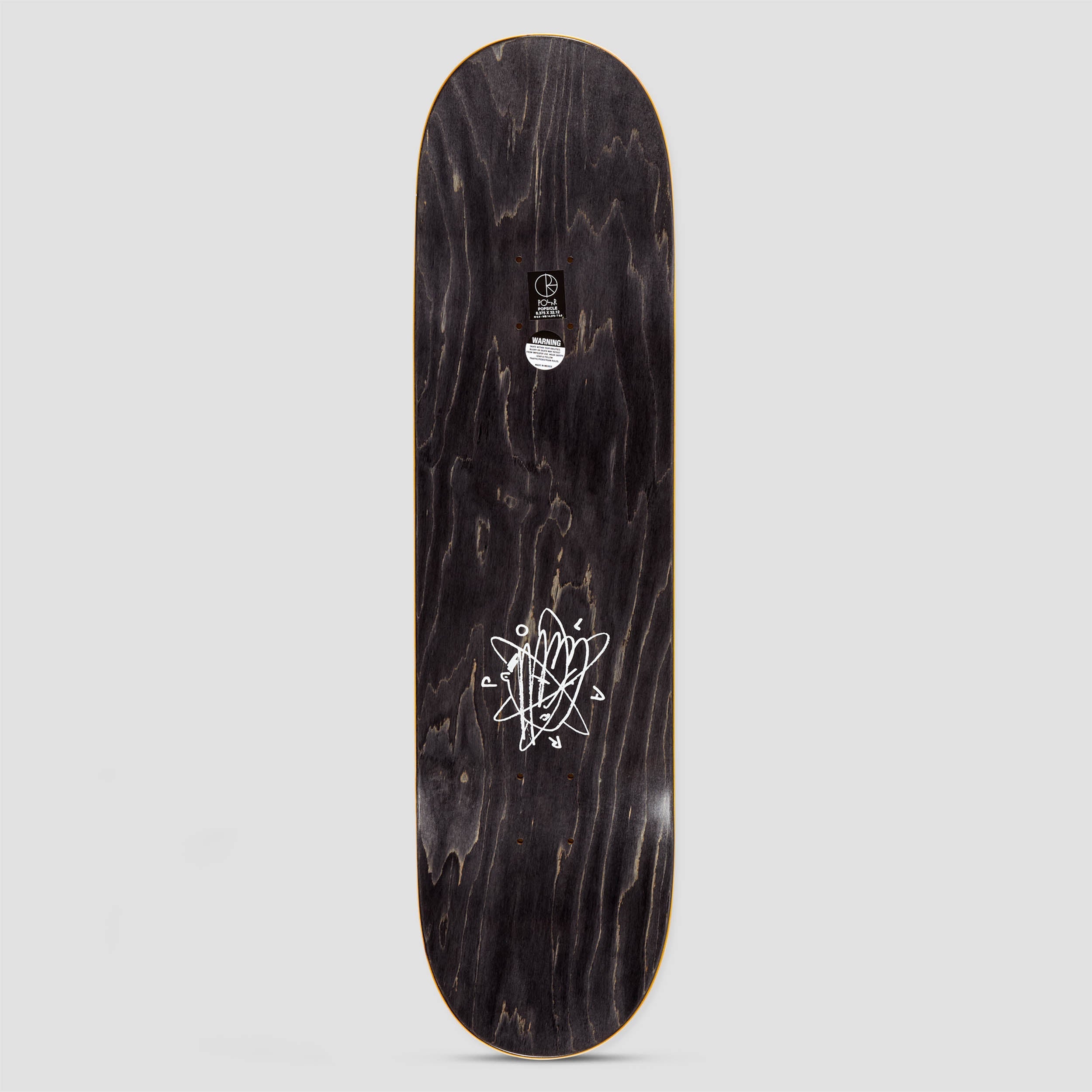 Polar 8.375 Roman Gonzalez Stay In Motion Skateboard Deck Yellow