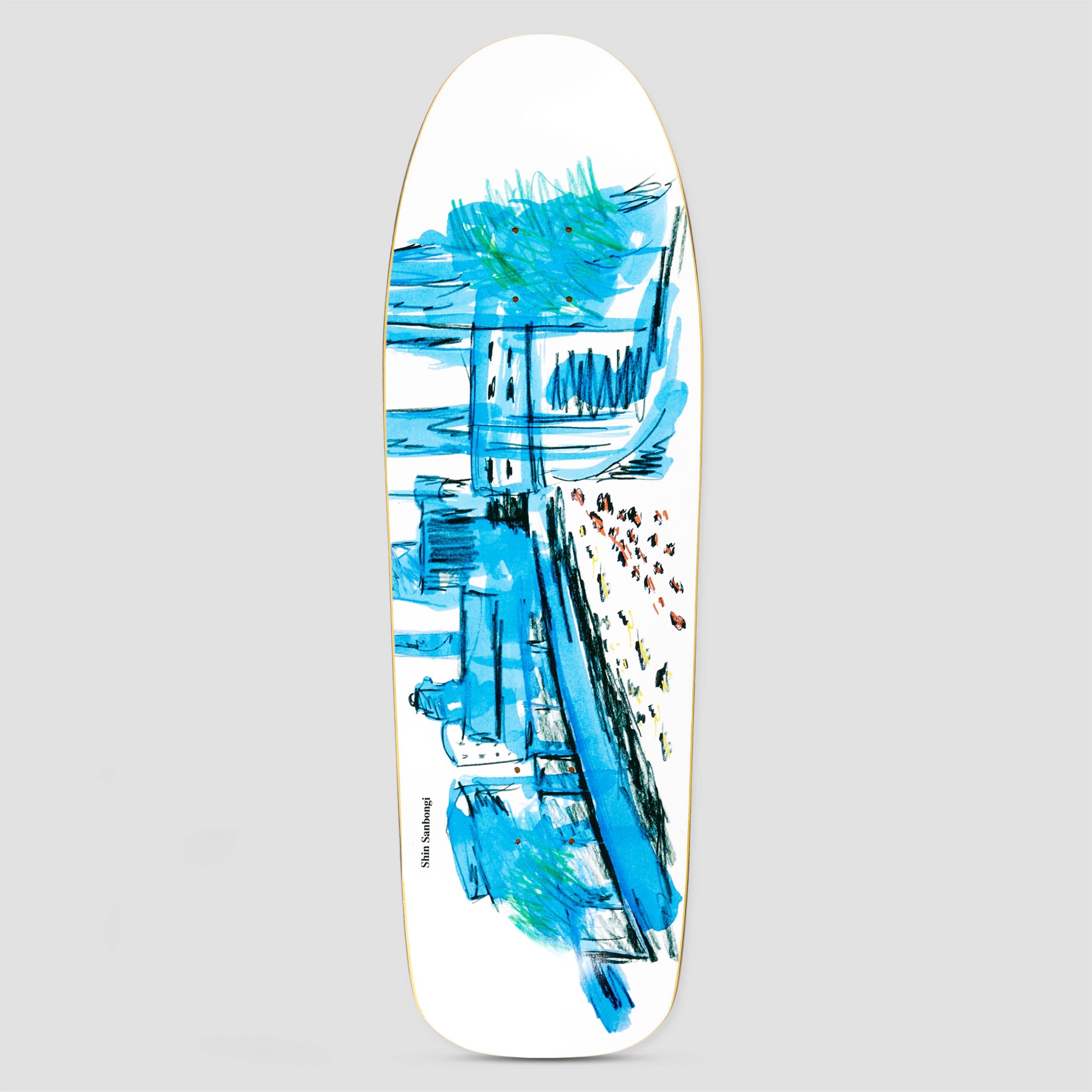 Polar DANE 1 SHAPE Shin Sanbongi Shin City Skateboard Deck
