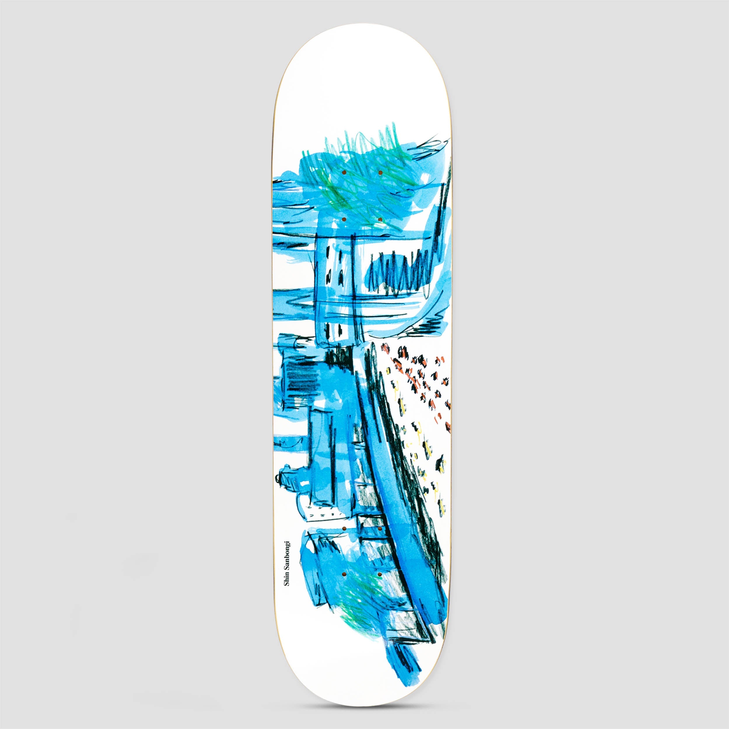 Polar 8.25 Short Shin Sanbongi Shin City Skateboard Deck