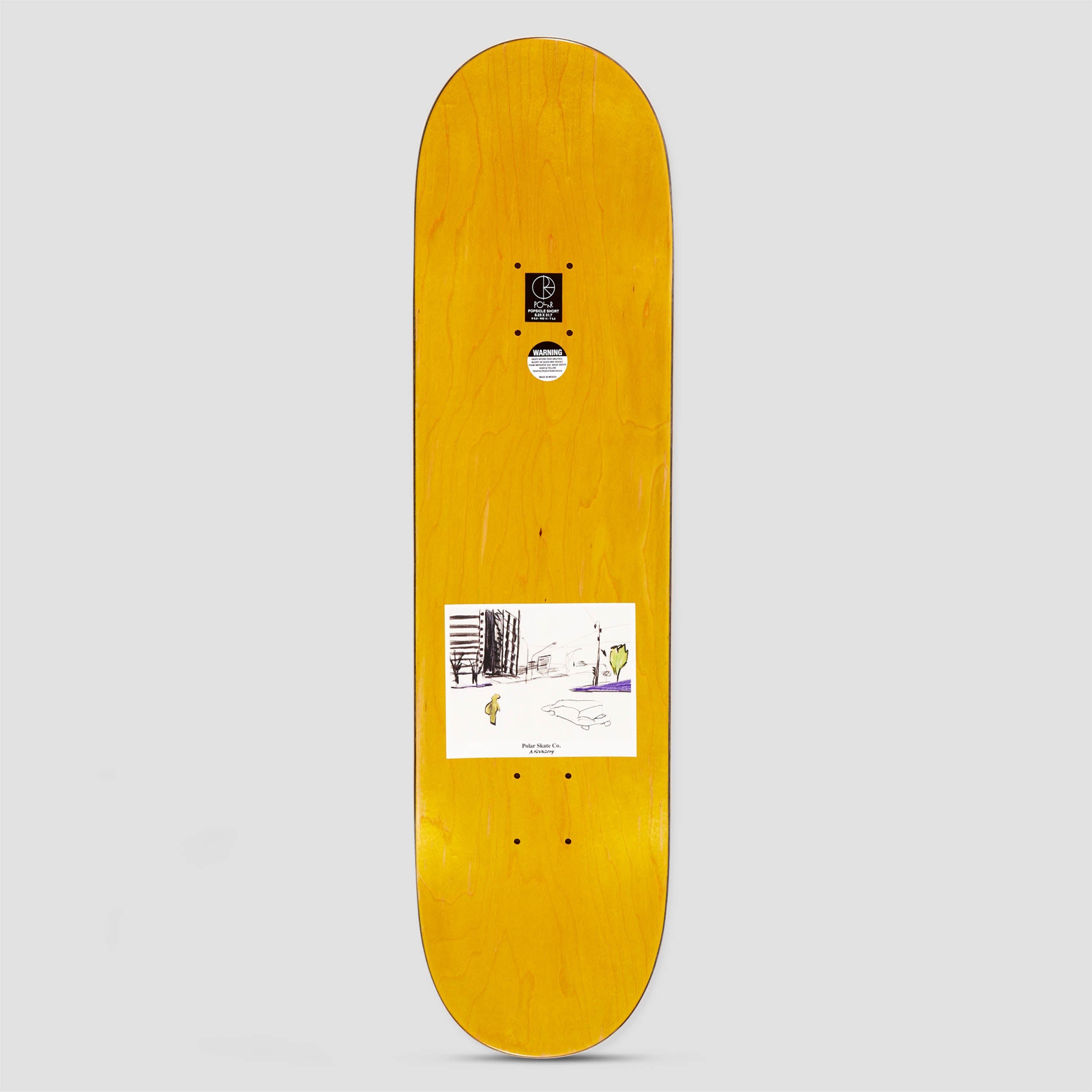 Polar 8.25 Short Shin Sanbongi Shin City Skateboard Deck