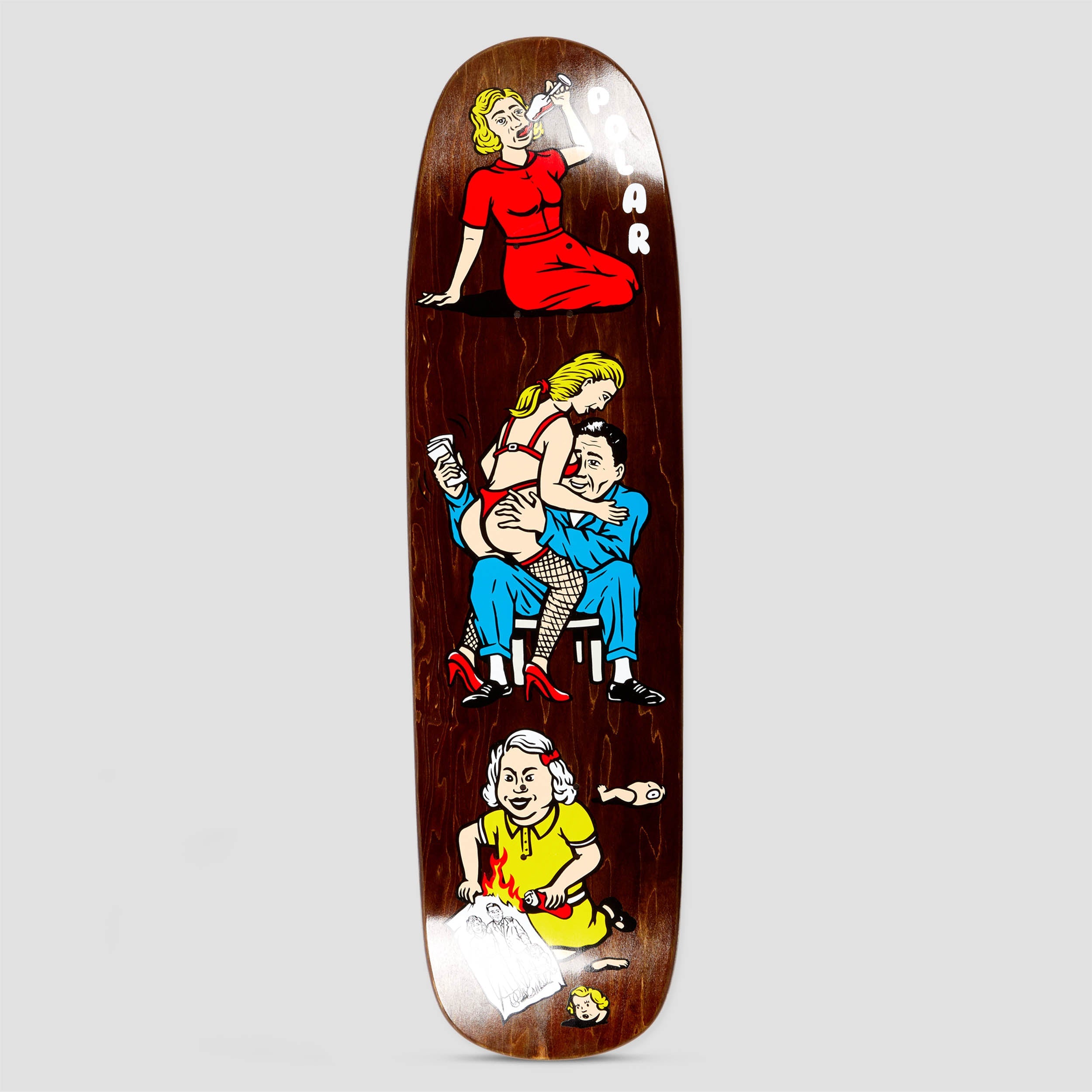Polar P9 SHAPE Team Model Family Affair Skateboard Deck