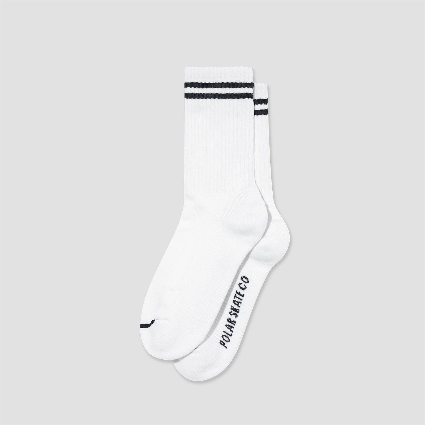 Polar Rib 2 Stripes Socks White / Black