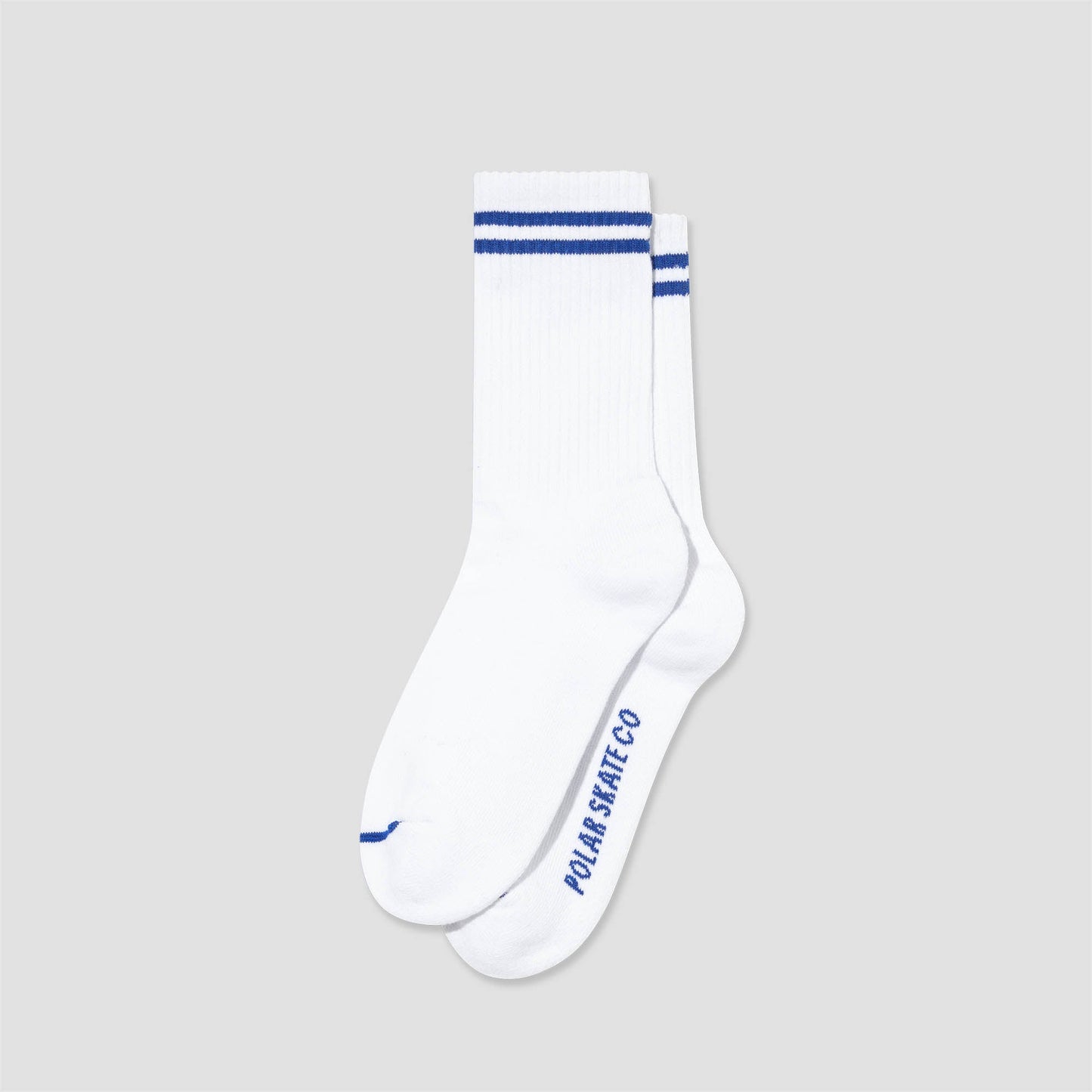 Polar Rib 2 Stripes Socks White / Blue