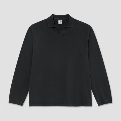 Polar Serge Polo Longsleeve Shirt Black