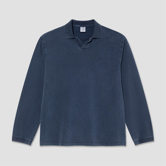 Polar Serge Polo Longsleeve Shirt Blue