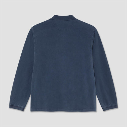 Polar Serge Polo Longsleeve Shirt Blue