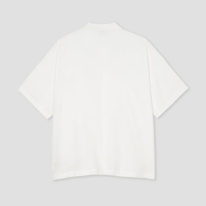 Polar Skate Co Bowling Shirt Double P Cloud White