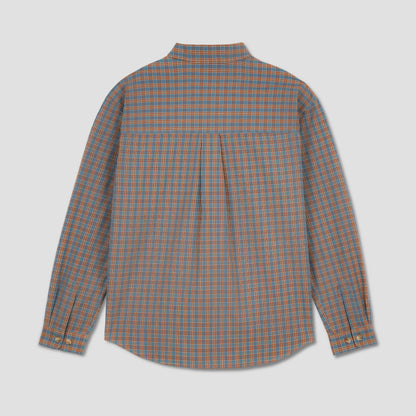 Polar Skate Co Mitchell Longsleeve Shirt Blue / Rust