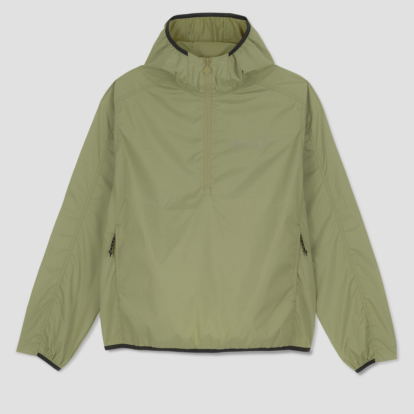 Polar Skate Co Packable Anorak Jacket Dirty Green