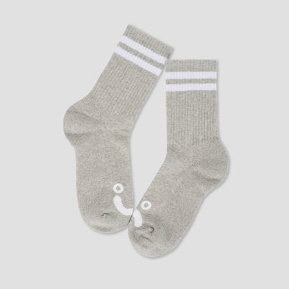 Polar Happy Sad Classic Socks Heather Grey