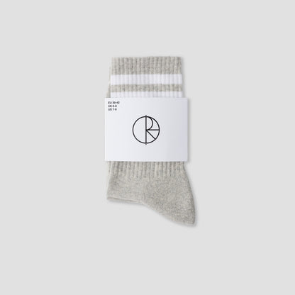 Polar Happy Sad Classic Socks Heather Grey