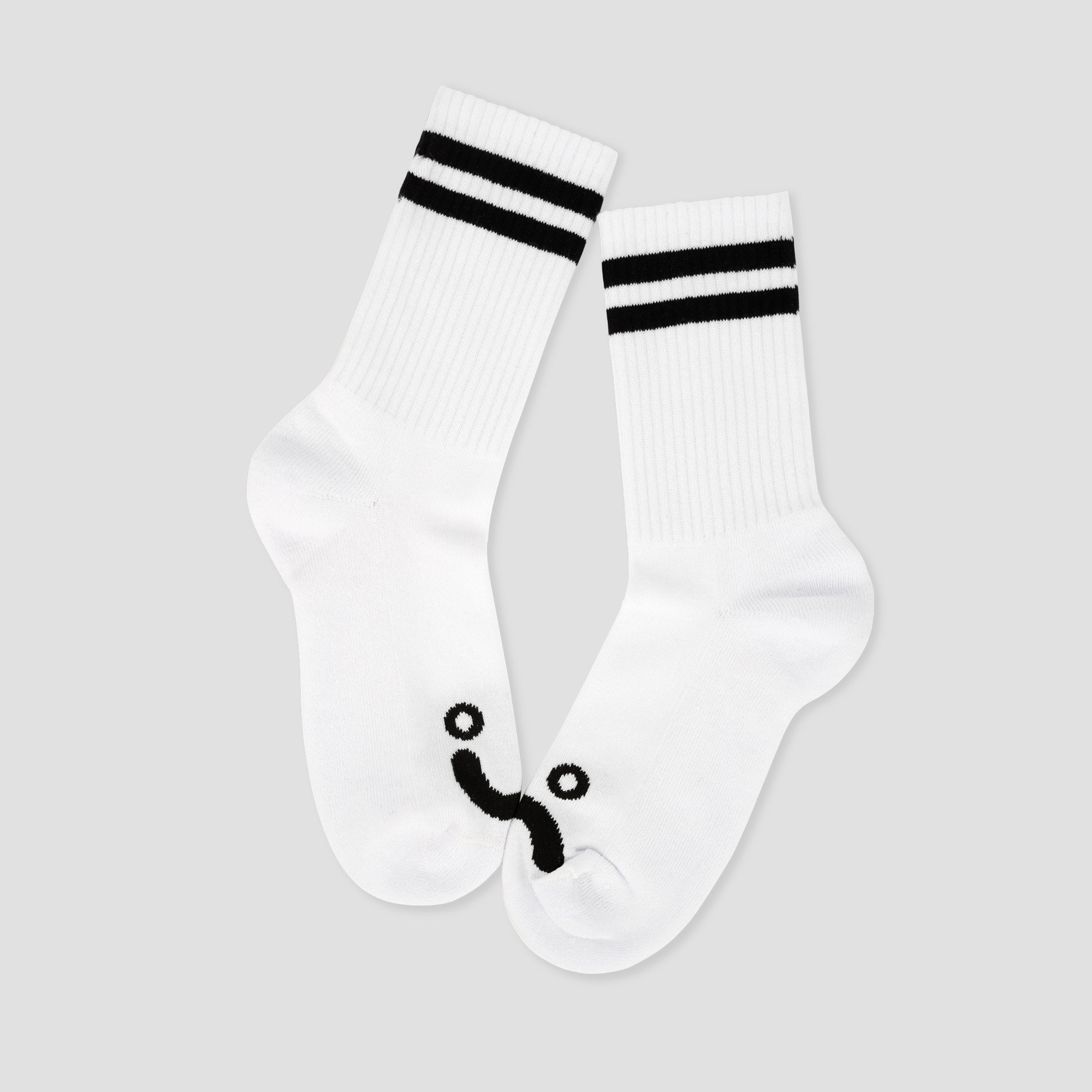 Polar Happy Sad Classic Socks White / Black
