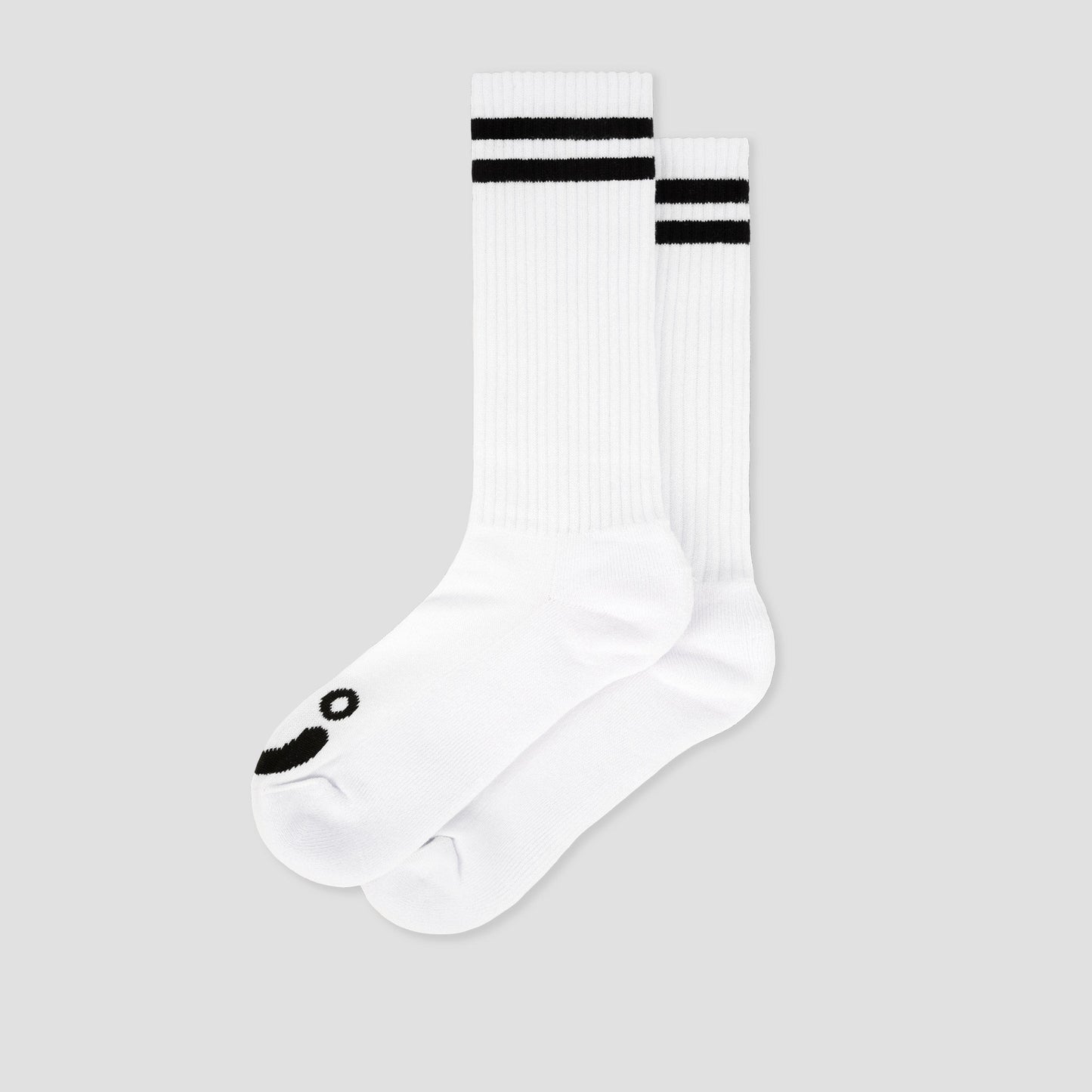 Polar Happy Sad Socks Long White