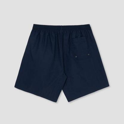 Polar Skate Co Swim Shorts Square Stripe Navy / Orange