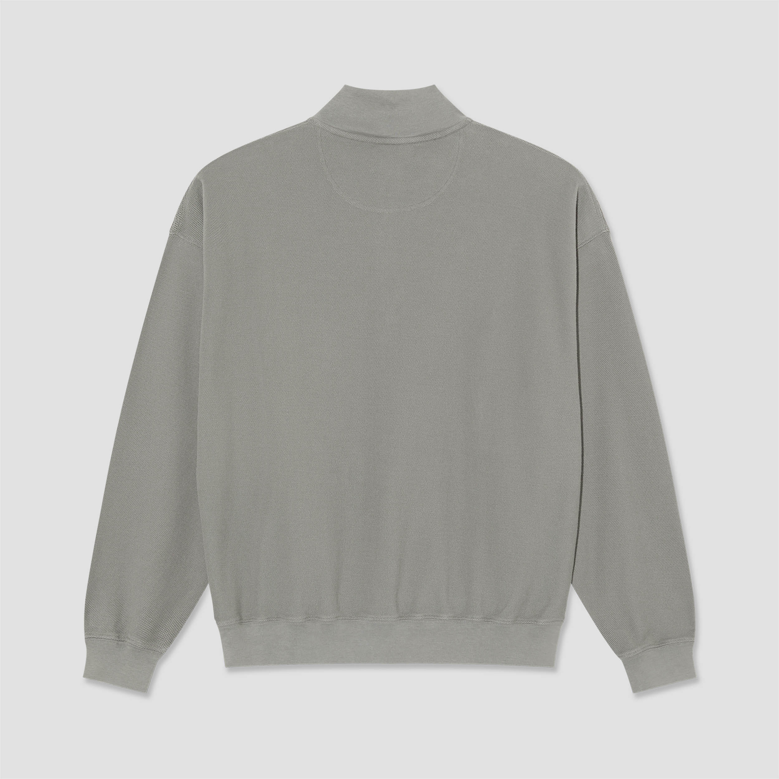 Polar Pique Half Zip Longsleeve Shirt Grey