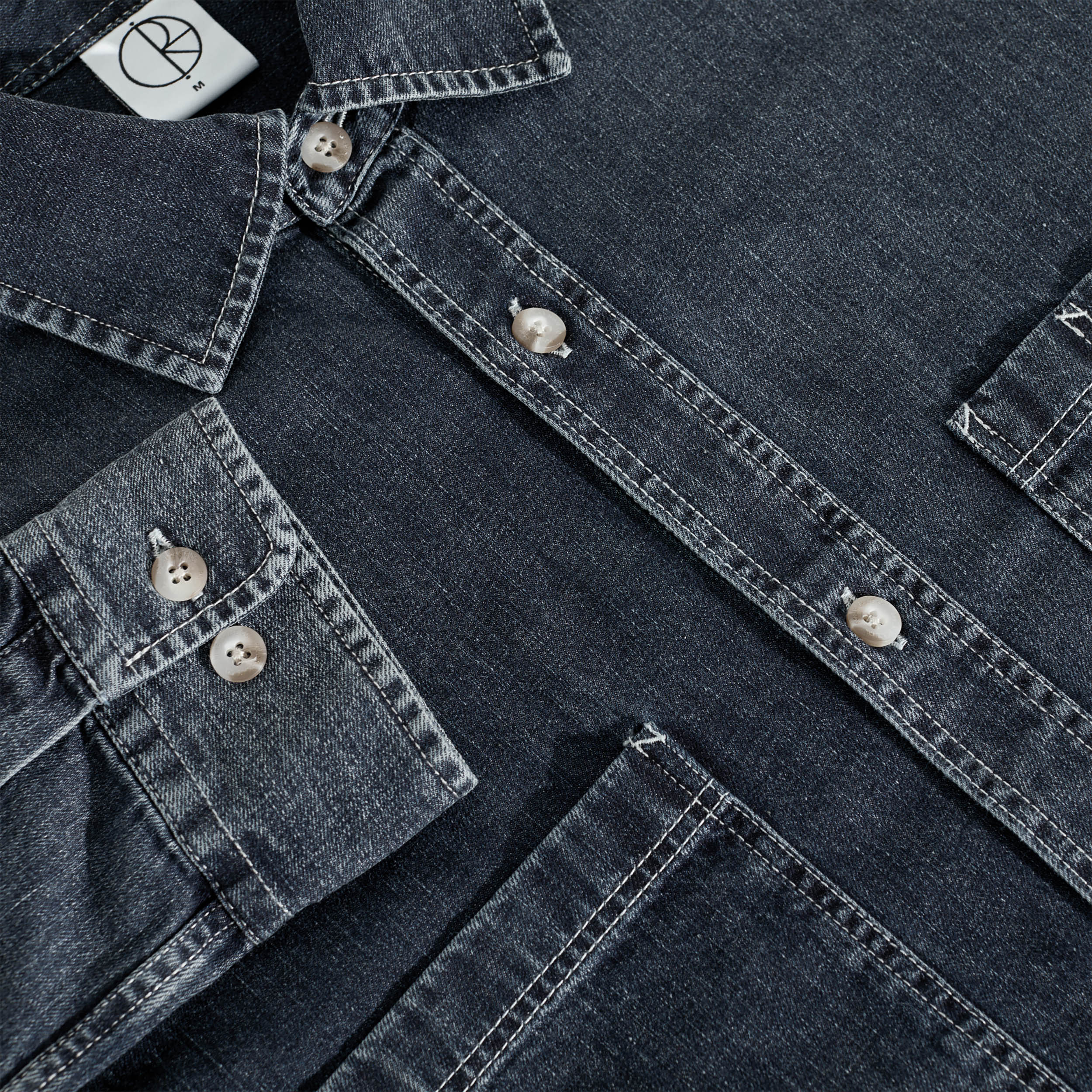 Polar Mike Longsleeve Shirt Denim Washed Blue