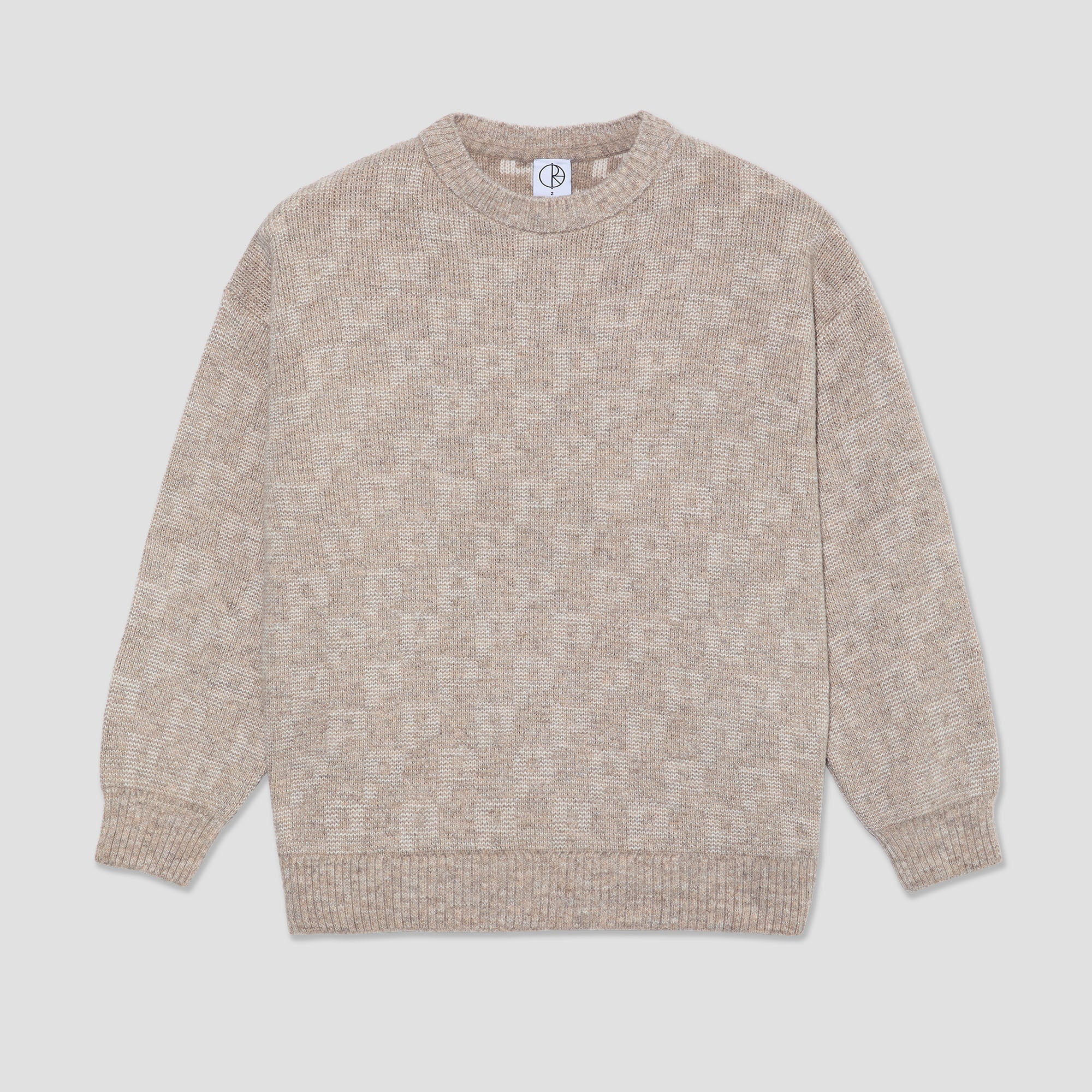 Polar George Sweater Crew P Pattern Sand