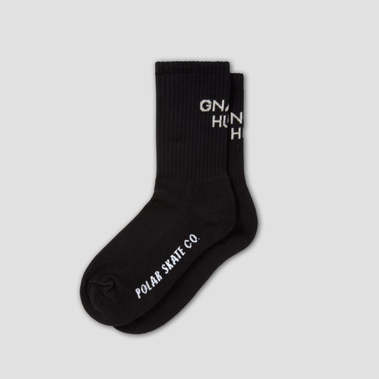 Polar Gnarly Huh! Rib Socks Black