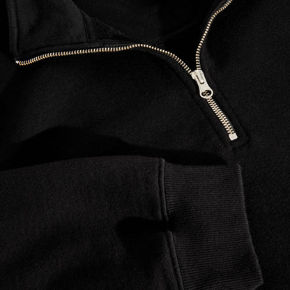 Polar Frankie Half Zip Sweater Crew Black