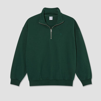 Polar Frankie Half Zip Sweater Crew Dark Emerald