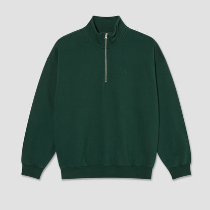 Polar Frankie Half Zip Sweater Crew Dark Emerald