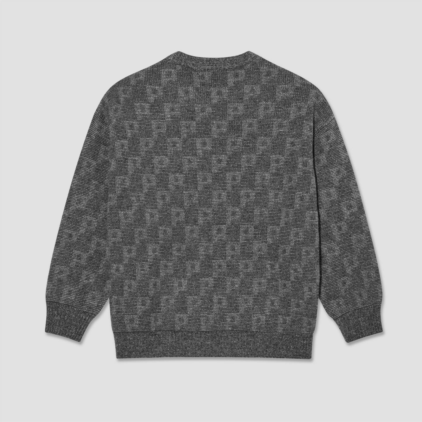 Polar George Sweater Crew P Pattern Grey