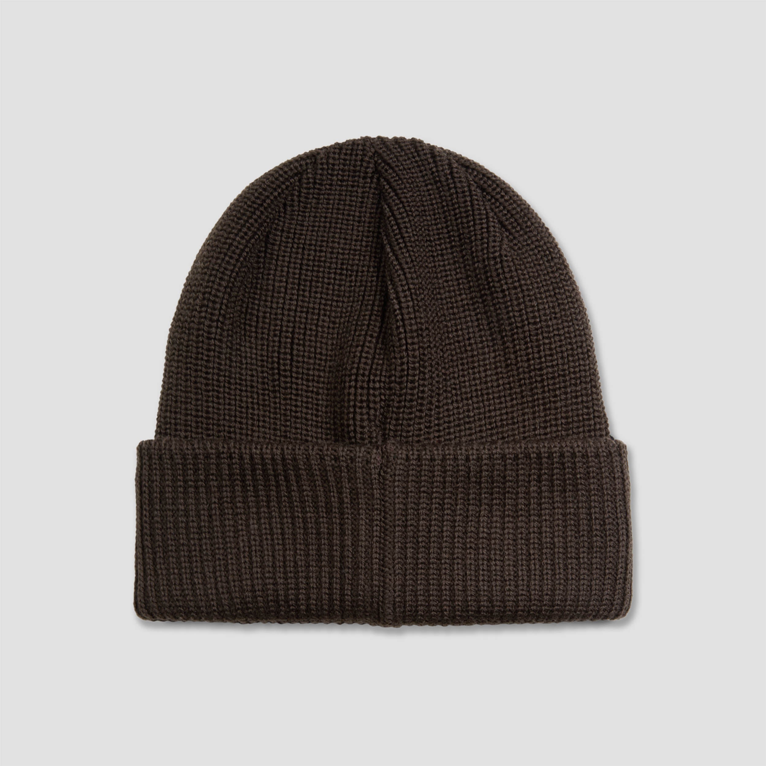 Polar Double Fold Merino Beanie Brown
