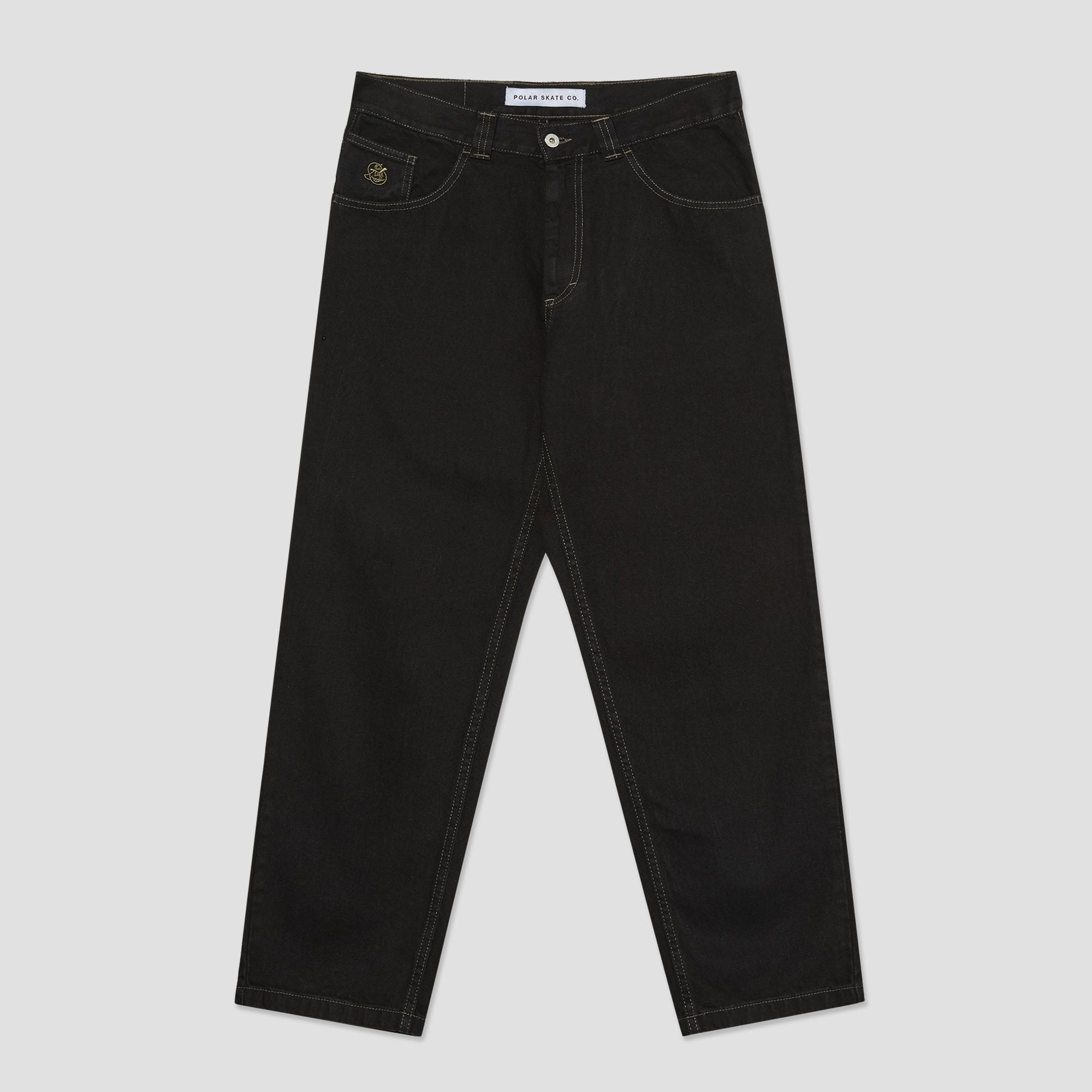 Polar 93! Contrast Stitching Pants Black / Dark Olive